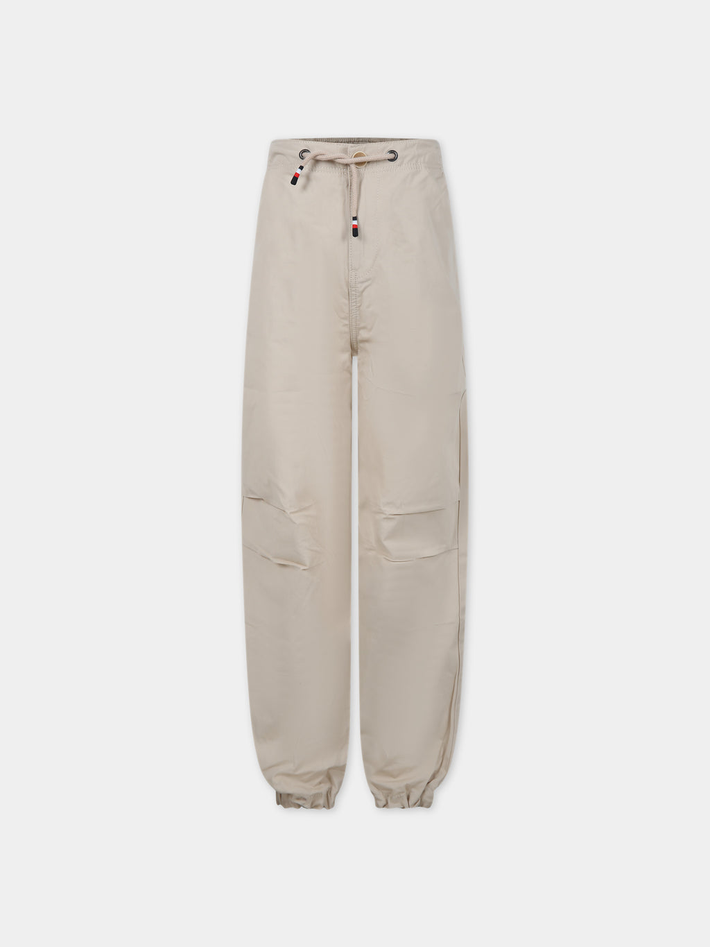 Pantaloni beige per bambino con logo